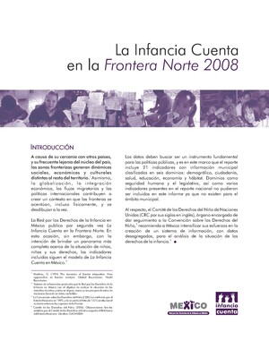 La Infancia Cuenta en la Frontera Norte de Mexico 2008