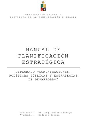 Manual de Planificación Estratégica